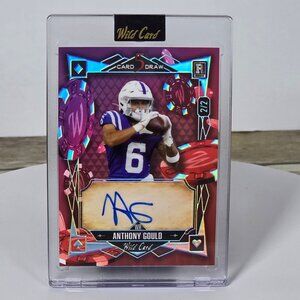 Autographed Anthony Gould Wild Card 5 Card Draw Rookie Card 2/2 In Protective Ca